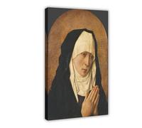 GIEIG Póster impreso de Nuestra Señora de los Dolores de Sancta Mater Dolorosa para habitación de adolescentes y niños, lienzo para pared, marco de 30 x 45 cm