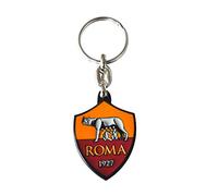 Giemme, Artículos promocionales - Llavero en forma del escudo de la Roma (producto oficial), de metal esmaltado; excelente idea de regalo