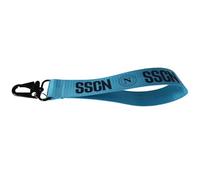 giemme di d'agostino f. srl SSC Napoli - Llavero de tela con mosquetón grande, celeste, azul celeste, Talla única