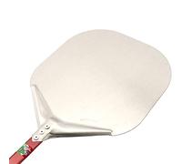 GIEMME - Pala para Pizza Rectangular de Aluminio Personalizada, Mango de Aluminio 120 cm. Uso Profesional, Ideal para Hornos Profundos