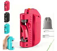 Gienslru Automatic Fishing Knot Tying Tool, 2026 New Easy Cast Knot Tying Tool, Portable Electric Lure GT Knotter for PE Line and Leader Knots, Quick Hook Tier for Saltwater Fishing Anglers (Red)