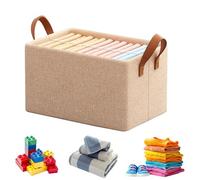 Gienslru Cation Multi-Functional Folding Wardrobe, 3-Sizes Large Wardrobe Clothes Storage Organiser, Foldable Drawer Storage Boxes with Handles for Various Bedding/Toys (Steel Frame*A)