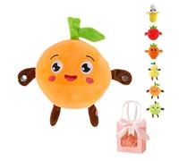 Gienslru Interactive Musical Plush Toy with Sounds, Touch-Sensor Soft Interactive Figure, Fun & Playful Sound-Activated Toys for Kids, Touch-Sensitive Banana Plush Toy for Parent-Child Play (F)