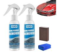 Gienslru Ouhoe Iron Powder Remover, Iron Powder Remover, Ouhoe Rust Removal Spray, Car Rust Removal Spray, for Rust from Tools, Metals, Car Parts, Etc (2pcs-30ml)