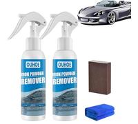 Gienslru Ouhoe Iron Powder Remover Spray Multi Purpose Rust Remover, Car Rust Removal Spray, Ouhoe Rust Removal Spray, Rust Out Instant Removal Spray (2 unidades de 100 ml)