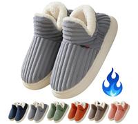 Gienslru Pluffi The Cozy & Stylish Slipper, Pluffi Slipper Booties, Winter Warm Thick-Soled Plush Fuzzy House Cloud Slide (D, Adulto, 42, Números (rango), Sistema tallas calzado EU, 43, mediano)