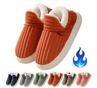 Gienslru Pluffi The Cozy & Stylish Slipper, Pluffi Slipper Booties, Winter Warm Thick-Soled Plush Fuzzy House Cloud Slide (C, Adulto, 36, Números (rango), Sistema tallas calzado EU, 37, mediano)