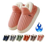 Gienslru Pluffi The Cozy & Stylish Slipper, Pluffi Slipper Booties, Winter Warm Thick-Soled Plush Fuzzy House Cloud Slide (B, Adulto, 40, Números (rango), Sistema tallas calzado EU, 41, mediano)