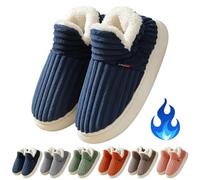 Gienslru Pluffi The Cozy & Stylish Slipper, Pluffi Slipper Booties, Winter Warm Thick-Soled Plush Fuzzy House Cloud Slide (F, Adulto, 44, Números (rango), Sistema tallas calzado EU, 45, mediano)