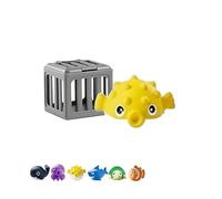 Gienslru Pool Diving Toys for Kids, Sinkies for Kids Swimming with Floating Animals & Cages, Underwater Swimming Pool Toys & Bath Games, Summer S nd Splash Pool Game Gift for Boys Girls (A)