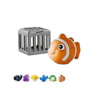 Gienslru Pool Diving Toys for Kids, Sinkies for Kids Swimming with Floating Animals & Cages, Underwater Swimming Pool Toys & Bath Games, Summer S nd Splash Pool Game Gift for Boys Girls (D)