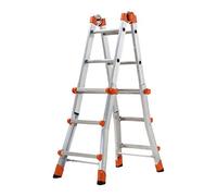 GIERRE AL010 - Escalera telescópica multifunción de aluminio PEPPina EN131 (3+3 peldaños)