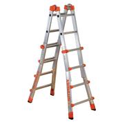 Gierre Balanza Multiusos Gigante 5+5 Peldaños en Aluminio Telescópica 3 Usos