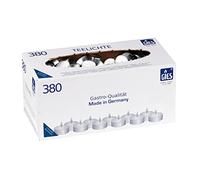 Gies 205-419001-10 - Caja de 380 Velas (diámetro de 38 mm, vainas metálicas), Color Blanco