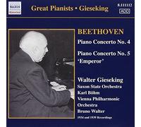 Gieseking Plays Beethoven: Piano Concerto Nos. 4 & 5 by Naxos Historical (2006-09-28)