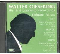 Gieseking,Walter - Gieseking;Ses Premiers Enregistrements Des Concertos Vol 3