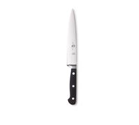 Giesser Kochmesser Schmal Since 1776-Made in Germany trinchar Forjado, Negro, Skyline Black, 18 cm, Cuchillo jamonero remachado, Inoxidable, Apto para lavavajillas, Unisex, M