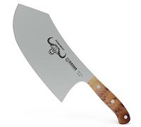 Giesser since 1776 - Made in Germany - Cuchillo chino, 22 cm, Tree of Life, PremiumCut Butcher No 1, cuchillo para cortar, mango de madera de thuja, inoxidable, cuchillo alemán para parrilla, afilado