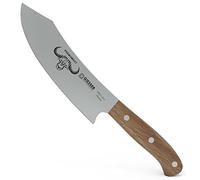 Giesser since 1776 - Made in Germany - Cuchillo de cocinero 20 cm con mango de madera de olivo, PremiumCut Chefs No 1, inoxidable, cuchillo alemán para parrilla afilado