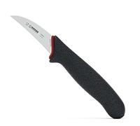 Giesser since 1776 - Made in Germany - Cuchillo Mondador, 6 cm, PrimeLine, negro, inoxidable, apto para lavavajillas, cuchillo para pelar con mango antideslizante