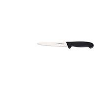 Giesser since 1776 - Made in Germany - Cuchillo para filetear, negro, Basic Black, hoja de 16 cm, con mango antideslizante, cuchillo para filetear apto para el lavavajillas, inoxidable