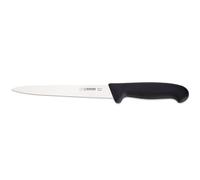 Giesser since 1776 - Made in Germany - Cuchillo para filetear, negro, Basic Black, hoja de 18 cm, con mango antideslizante, apto para lavavajillas, inoxidable