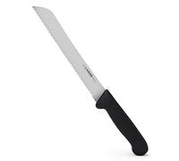 Giesser since 1776 - Made in Germany - cuchillo para pan, negro, Basic Black, hoja de 21 cm, filo de sierra, con mango antideslizante, apto para lavavajillas, inoxidable