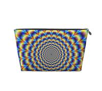 GIF de ilusión óptica en Espiral, Bolsa de artículos de tocador Bolsa de Maquillaje Bolsa de cosméticos Bolsa de artículos de tocador de Viaje portátil