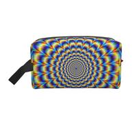 GIF de ilusión óptica en Espiral, Bolsa de Maquillaje Bolsa de cosméticos Bolsa de artículos de tocador de Viaje portátil Organizador de Bolsa de Maquillaje