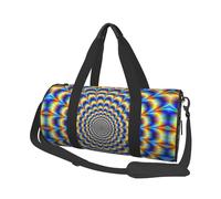 GIF de ilusión óptica en Espiral, Bolsa de Viaje de Gran Capacidad, Bolso Redondo, Bolsa de Viaje Deportiva, Bolsa de Mano, Bolsa de Fitness