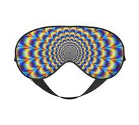 Gif de ilusión óptica en espiral, Cubreojos completos Antifaz bloqueador de luz Antifaz para dormir Antifaz suave con los ojos vendados Noche