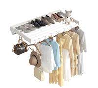GIFALPXO Estante de Secado de Ropa Plegable, Invisible, Estante de Secado de Ropa montado en la Pared, Estante de Secado Plegable Que Ahorra Espacio para lavandería,855x375x100mm