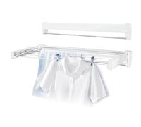 GIFALPXO Estante De Secado Estante De Secado Invisible Plegable Montado En La Pared, Estante De Secado Plegable Que Ahorra Espacio para Lavar, 7 Varillas De Aluminio,855x375x100mm