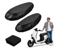 GifBasg Funda de asiento para moto, impermeable, universal, elástica, con interior de franela, protección contra la lluvia, el polvo y el sol para ciclomotor, bicicleta eléctrica