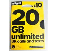Giffgaff Multi SIM (con £5 Incluido Credito) - Estándard Micro Nano Tarjeta - Unlimited Llamadas,Textos y Datos - para IPHONE 4/4S/5/5C / 5S/6/6S / 6 Plus IPAD 1/2/3 / 4/5 Air / 2/5 Galaxy S1/ S2/ S3/