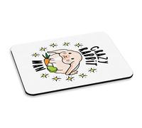 Gift Base Crazy Conejo Man Stars Alfombra Ratón Ordenador PC
