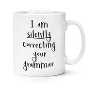 Gift Base Soy Corrección en Silencio Su Gramática 10oz Taza