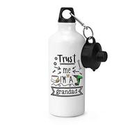 Gift Base Trust Me i ' M a Abuelo Sports Botella Agua Gimnasio 600ml Blanco