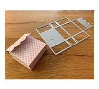 Gift Box Making Metal Die Cut Dies, Gift Box Making Paper Cards Cutting Dies Cut Stencils for DIY Embossing Card Making Book Tags Decorative Paper Dies Scrapbooking