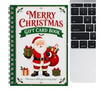 Gift Card Book for Christmas, Holiday Party Greeting Keepsake Booklets | Christmas Gift Card Booklet for Adults Teens Family Home School Dorm Stocking Stuffers Office