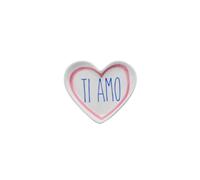 Gift Company Love Plates - Plato decorativo (porcelana, 11,5 x 1 x 10 cm), diseño de corazón