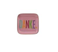 Gift Company Love Plates - Plato decorativo (porcelana, 11 x 1,6 x 11 cm), color rosa