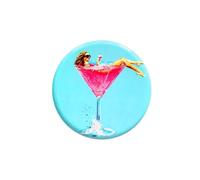 Gift Company Love Trays - Bandeja decorativa, diseño de mujer en vaso de martini, color turquesa
