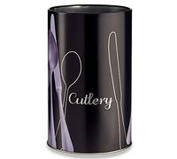 Gift Decor Bote Metal Portacubiertos Decorado 17x10