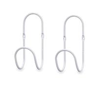 Gift Decor Colgadores Blanco Metal Set 2 Piezas (6 Unidades)