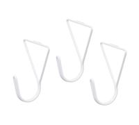 Gift Decor Colgadores Blanco Metal Triangular Set 3 Piezas (6 Unidades)