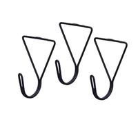 Gift Decor Colgadores Negro Metal Triangular Set 3 Piezas (6 Unidades)