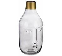 Gift Decor Jarrón Cara Gris Vidrio 11 x 24,5 x 12 cm (6 Unidades)