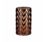 Gift Decor Jarrón Tallado Espiga Cobre Cristal 11,3 x 19,5 x 11,3 cm (6 Unidades)