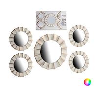 Gift Decor Juego de Espejos Blanco Negro Dorado Plateado Cristal Plástico